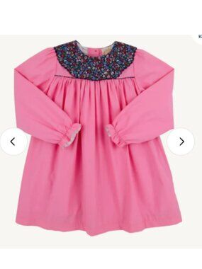 TBBC Long Sleeve Mary Dal Dress  Hot Pink Fairfax Farm Floral beaufort bonnet 5